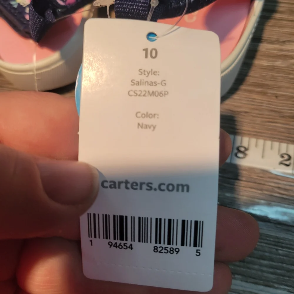 Carters NWT Navy Floral Shoes Salinas Size 10 Toddler‎